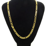 18K Plated Necklace 6mm Width Stainless Steel Chain 20-36''