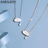 Silver Cloud Shell Pendant Necklace for Women S-N692