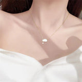 Silver Cloud Shell Pendant Necklace for Women S-N692