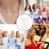 4 Pcs Stainless Steel Heart-shaped Necklaces for Sister Friendship
