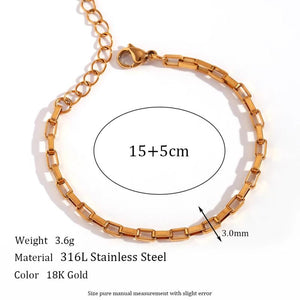 3mm Stainless Steel Waterproof Box Chain Set