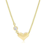 14k Light Heart Pendant Necklace for Women