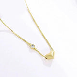 14k Light Heart Pendant Necklace for Women