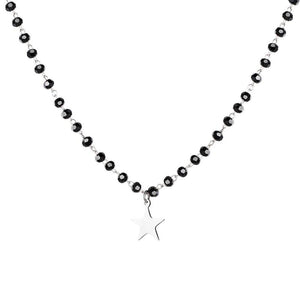 Golden Star Pendant Necklace Stainless Steel Chain Chokers for Girl