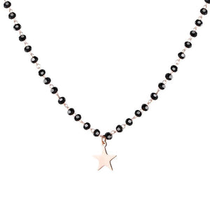Golden Star Pendant Necklace Stainless Steel Chain Chokers for Girl
