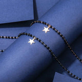 Golden Star Pendant Necklace Stainless Steel Chain Chokers for Girl
