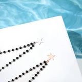 Golden Star Pendant Necklace Stainless Steel Chain Chokers for Girl