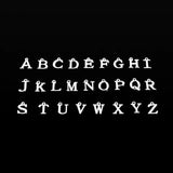 A-Z Initial Letter Pendant Necklace Men Cuban Rope Chain