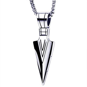 Men Triangle Arrow Necklace Indian Triangle Pendant Hip Hop Necklaces for Men