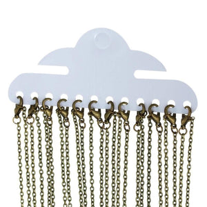 Antique Bronze Chain Necklace 62cm long