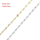 5m Stainless Steel Water-wave Chain for DIY Jewelry Making