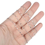 5m Stainless Steel Water-wave Chain for DIY Jewelry Making