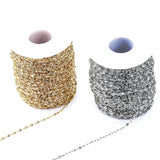 5m Stainless Steel Water-wave Chain for DIY Jewelry Making