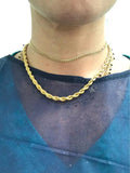 Stainless Steel Rope Chain Necklaces 2mm-5mm Hiphop Long Chain Jewelry