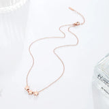 Three Star Pendant Necklace Stainless Steel High Jewelry Gift
