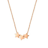 Three Star Pendant Necklace Stainless Steel High Jewelry Gift