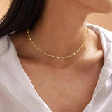Cross Chain Necklace for Women, Charm Cross Choker Necklace