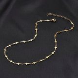Cross Chain Necklace for Women, Charm Cross Choker Necklace