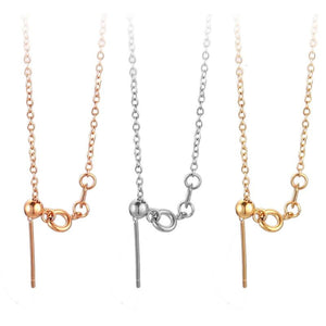 3pcs Adjustable 1.5 Stainless Steel Link Necklaces