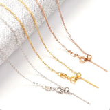 3pcs Adjustable 1.5 Stainless Steel Link Necklaces