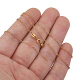 3pcs Adjustable 1.5 Stainless Steel Link Necklaces