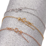 3pcs Adjustable 1.5 Stainless Steel Link Necklaces