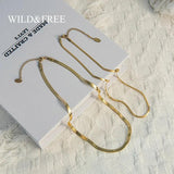 Wild&Free Stainless Steel Plated Snake Chain Necklace for Women