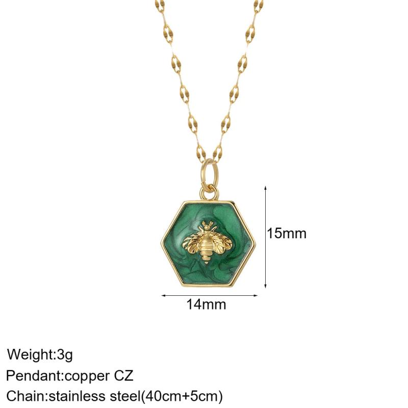 Stainless Steel Flower Tree Pendant Necklace for Women