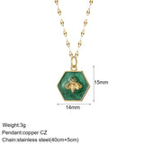 Stainless Steel Flower Tree Pendant Necklace for Women
