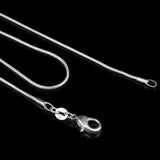 5pcs/Lot 1mm Silver Snake Chains for Women