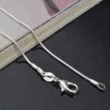 5pcs/Lot 1mm Silver Snake Chains for Women