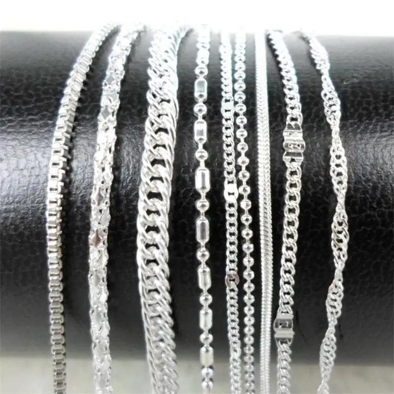 10 Pcs Mix Chain Necklace Lobster Clasps Girl Accessory