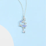 S925 Silver Moonfall Galaxy Pendant Necklace Gift