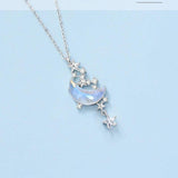 S925 Silver Moonfall Galaxy Pendant Necklace Gift