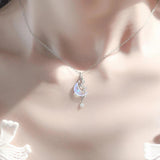 S925 Silver Moonfall Galaxy Pendant Necklace Gift
