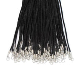 20pcs+2mm+Round+Satin+Silk+Cord+Necklace+with+Lobster+Extension+Chain