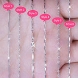 Real Tibetan Silver Slim Snake Chain Necklace Women Jewelry