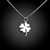 Clover 4 Leaves Pendant Necklace Silver Chains Necklace For Girls