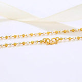 2 mm Mix Beads Necklaces for Women Jewelry Nickel