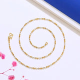 2 mm Mix Beads Necklaces for Women Jewelry Nickel