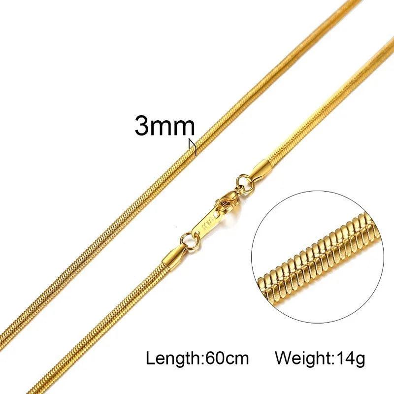 Classic Stainless Steel Chain Necklace for Men