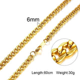 Classic Stainless Steel Chain Necklace for Men