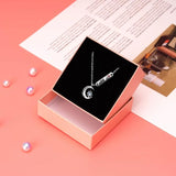Wave 7th Anniv. MOMENT OF LIGHT COEXIT Necklace Moon Star Celeb. Jewelry Gift