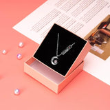 Wave 7th Anniv. MOMENT OF LIGHT COEXIT Necklace Moon Star Celeb. Jewelry Gift