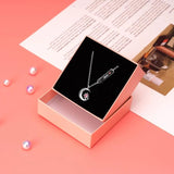 Wave 7th Anniv. MOMENT OF LIGHT COEXIT Necklace Moon Star Celeb. Jewelry Gift