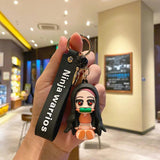Demon Slayer Keychain Lanyard Bag Pendent Mini Doll Toy Keyring