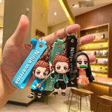 Demon Slayer Keychain Lanyard Bag Pendent Mini Doll Toy Keyring