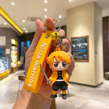 Demon Slayer Keychain Lanyard Bag Pendent Mini Doll Toy Keyring