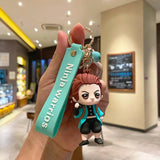 Demon Slayer Keychain Lanyard Bag Pendent Mini Doll Toy Keyring