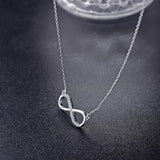 Silver Infinity Pendant Necklace for Women Jewelry Gift